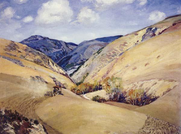 William Griffith Harvesting Beans,Irvine Ranch oil painting image